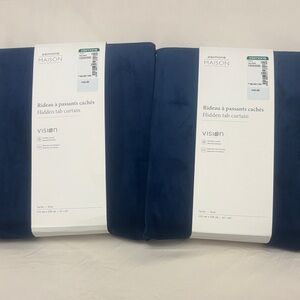 Simons Navy Blue Hidden Tab Curtains